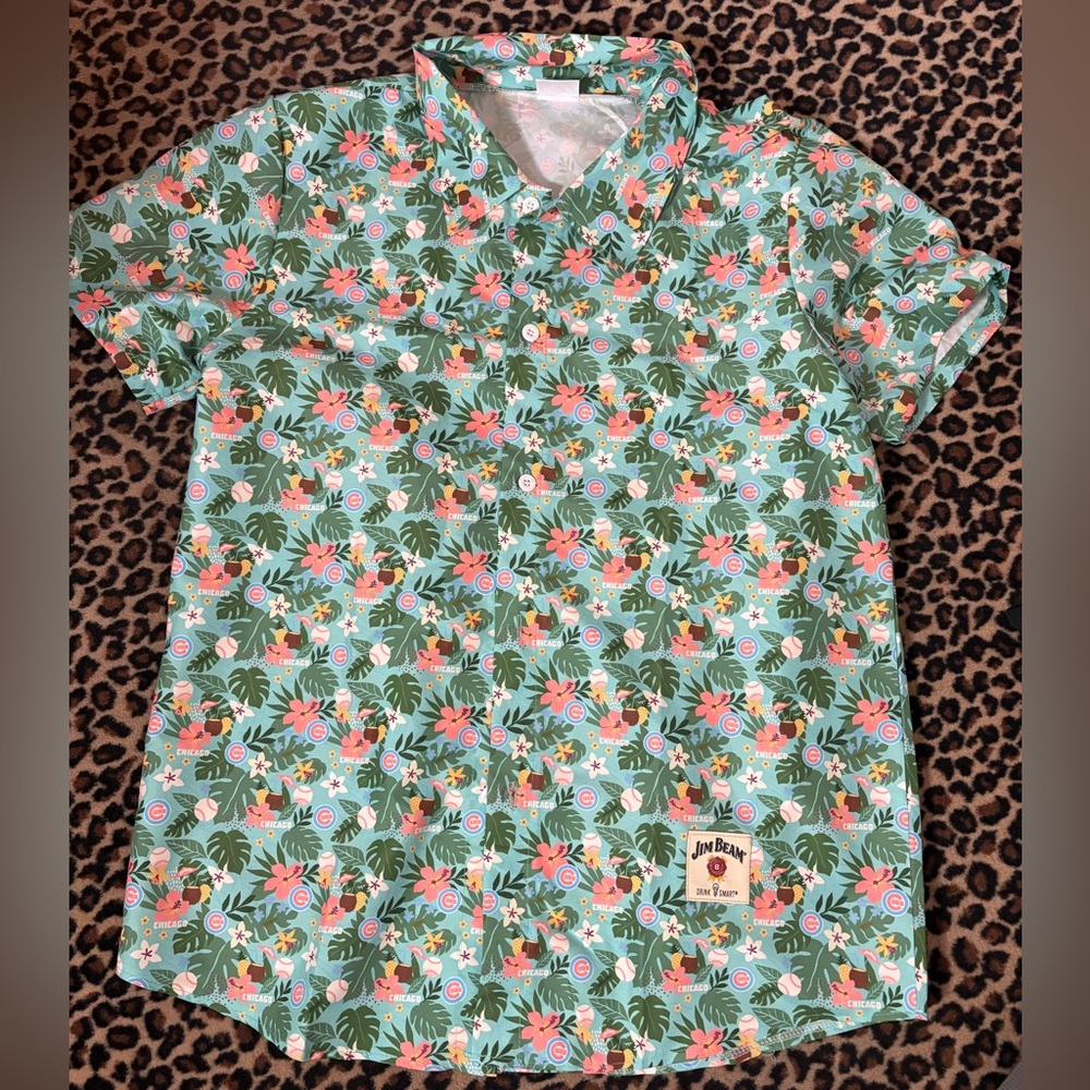 Floral Short Sleeve Button-Up Shirt